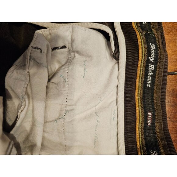 Tommy Bahama Silk Pants 36x30 pleated front chocolate brown - Picture 4 of 7